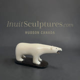 VINTAGE Rare 3” Ivory Walking Bear by M. Tiulana *Say AAHH*