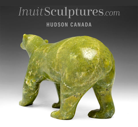 7" Green Bear by Henry Evaluardjuk, ca. mid-1980s