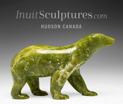 7" Green Bear by Henry Evaluardjuk, ca. mid-1980s