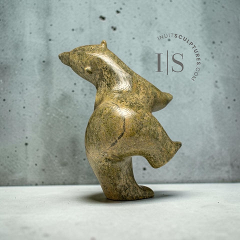 10” Limited Edition KIMMIRUT STONE Dancing Bear by Johnny Manning *Summerside*