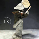 18" SIGNATURE Drum Dancer by Jaco Ishulutak *Safely Home* (Copy)