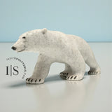 14" Walking Polar Bear  by Paul Malliki *Walkabout*