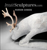 11" SIGNATURE  Caribou by Esau Kripanik *Grazing*