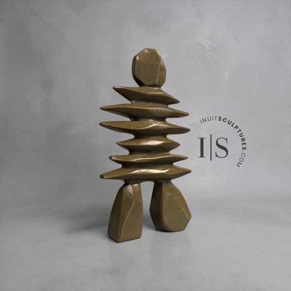 8” Inukshuk by Joe Sala *Bronze Age Warrior*