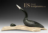 VINTAGE 9" Loon Protecting Her Nest by Isaac Panigayak *Claire de Loon*