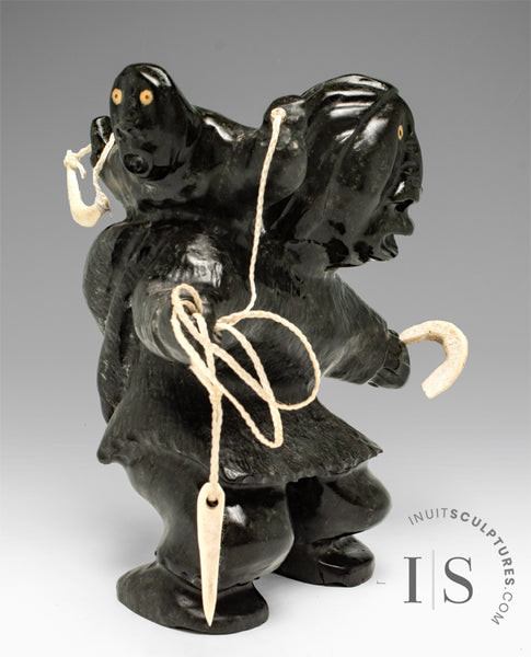 VINTAGE 8" Hunter by Luke Nuliayok Gjoa Haven *Prancer*