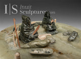 VINTAGE I8" Igloo Scene by R. Pavilooq *Condo Life*