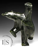 13" SIGNATURE Dancing Bear by Ashevak Adla *This Way, Men*