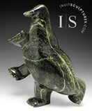 13" SIGNATURE Dancing Bear by Ashevak Adla *This Way, Men*