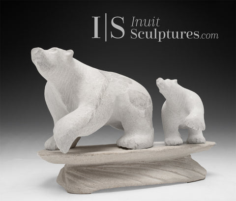 10” Mother Bear & Cub by Esau Kripanik