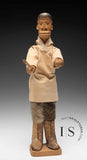 VINTAGE 13" Wooden Eskimo Doll by Kalaa Nunut *Knot What You Were Expecting*