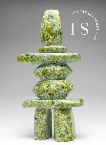 9" Inukshuk by Matiusi Kimgwatsiaq *Kimgwatsiaq No. 13*
