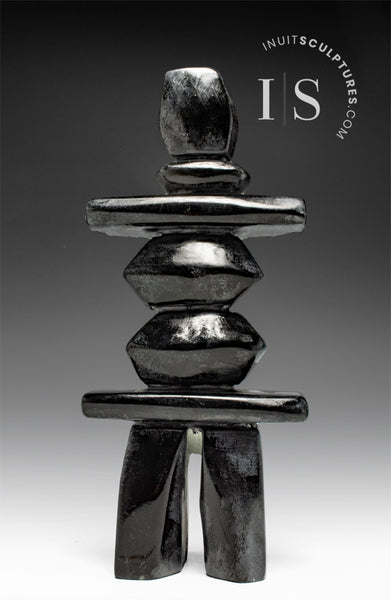 10" Inukshuk by Matiusi Kimgwatsiaq *Kimgwatsiaq No.