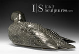 SIGNATURE 23" Red Eye Loon par Jimmy Iqaluq *Plumes à épingler*