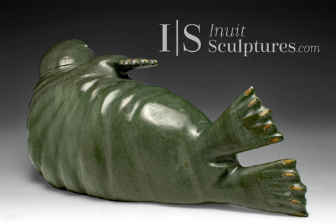 14" SIGNATURE Walrus by  Jimmy Iqaluq “Majestic Walrus”