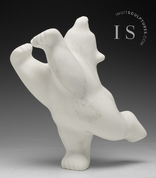 10" Limited Edition Dancing Bear by Johnny Manning (Italian Marble)
