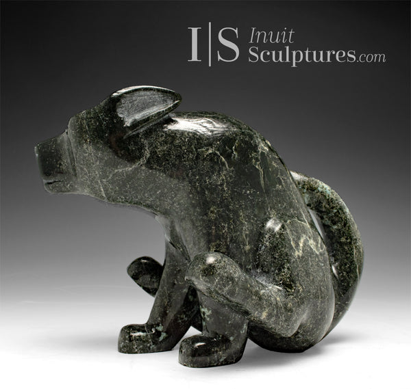 10" Sitting Dog by Kellyapik Etidloie *Good Dog*