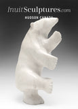 RESERVED** 14" SIGNATURE Rare White Marble Dancing Bear by Nuna Parr *Vanilla Pudding*