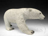 14" Polar Bear Cub on Rock by Paul Malliki CURATOR'S CHOICE