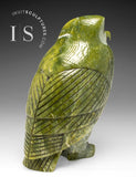 THE VERY LAST ONE 8" SIGNATURE Owl by the Late Pits Qimirpik (1968-2024) *Shining Light*