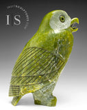 THE VERY LAST ONE 8" SIGNATURE Owl by the Late Pits Qimirpik (1968-2024) *Shining Light*