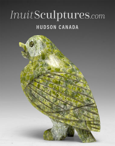 3" Owl by the late Suati Qimirpik *Hooty* EXHIBITION PIECE AUG 14