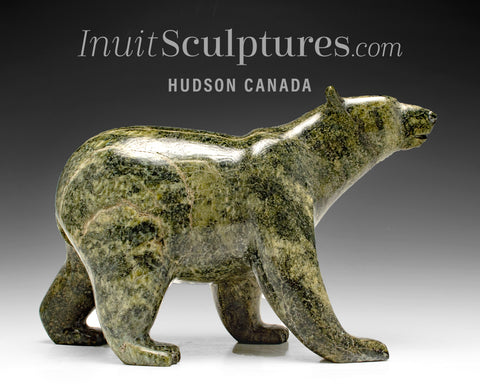 11"  SIGNATURE Walking Bear by Tim Pee *Against the Wind*