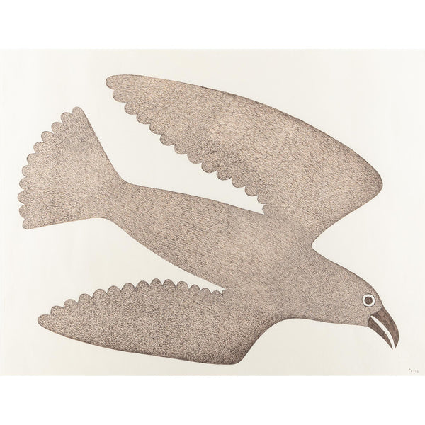DERNIÈRE IMPRESSION / VINTAGE Oiseau par Kenojuak Ashevak 1980