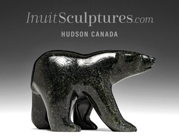 5" Walking Bear by Allan Sheutiapik  *Rambling in the Woods*