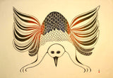 1984 SETTLING ON THE NEST by Pitaloosie Saila