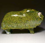 9.5" Apple Green Muskox by Joamie Aipeelee