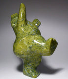 6.5" Apple Green Dancing Bear by Moe Petooloosie