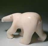 6" White Walking Bear by Jackie Takpanie